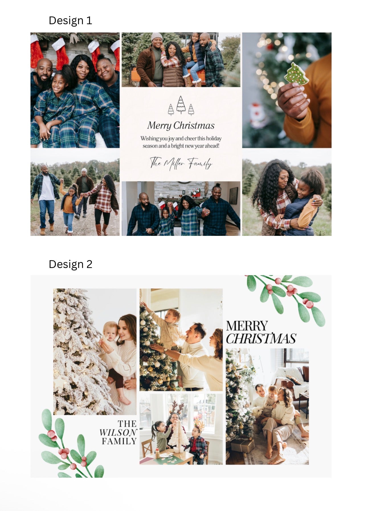 Christmas Card Magnets