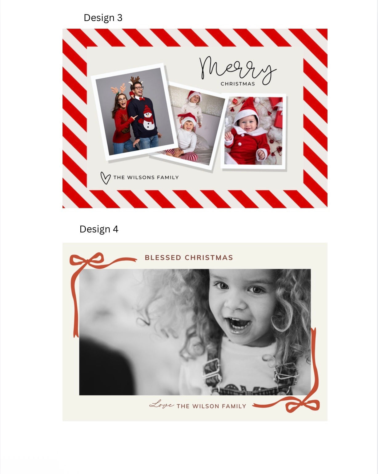 Christmas Card Magnets