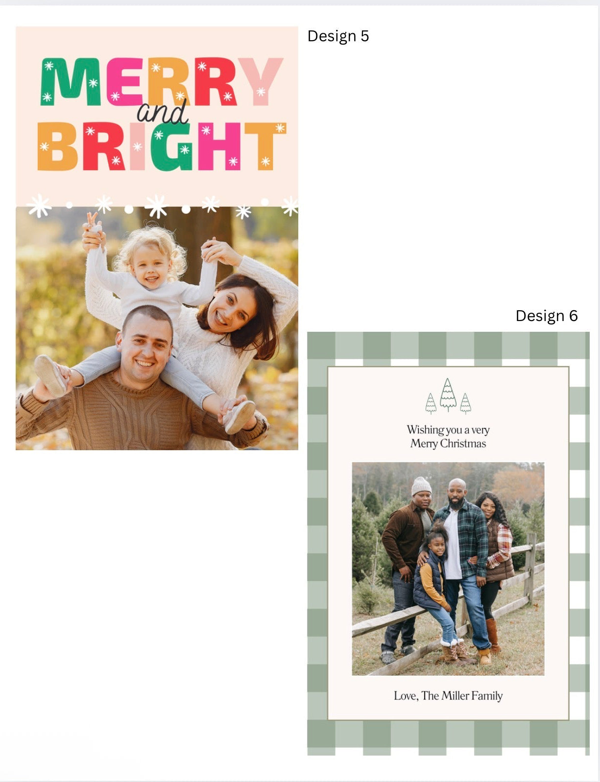 Christmas Card Magnets