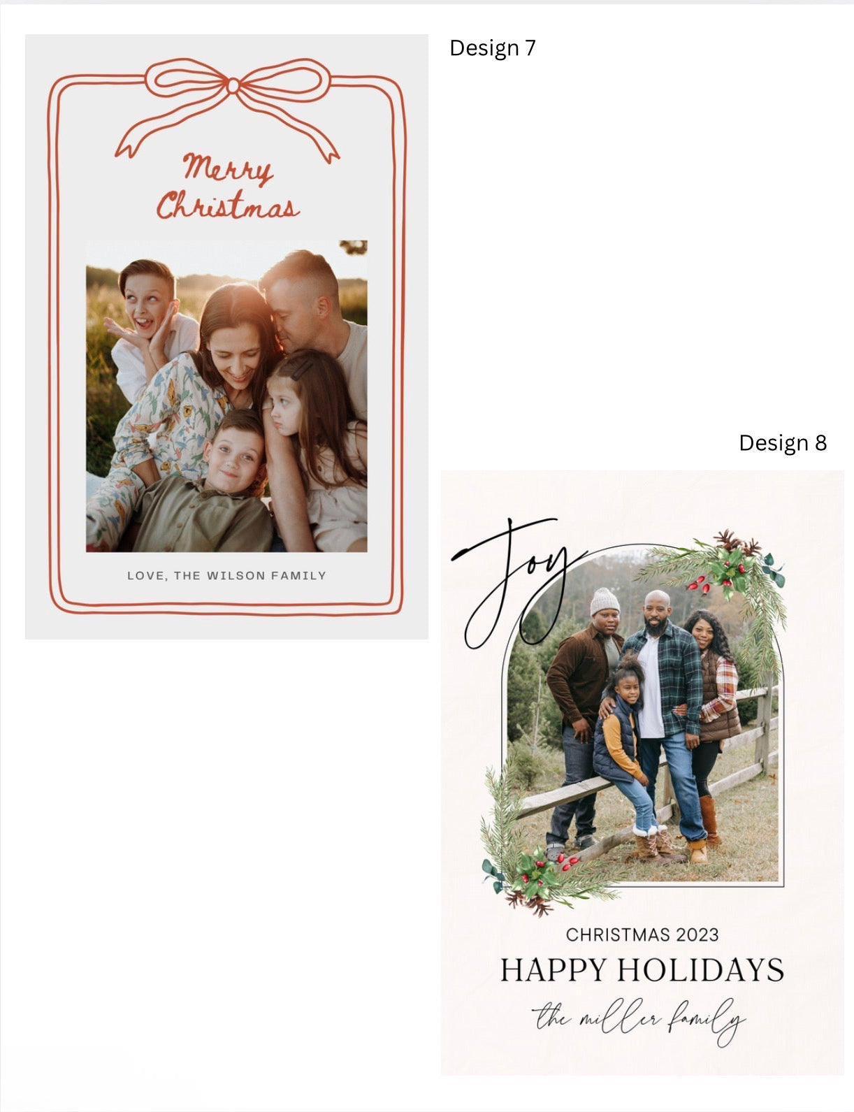 Christmas Card Magnets