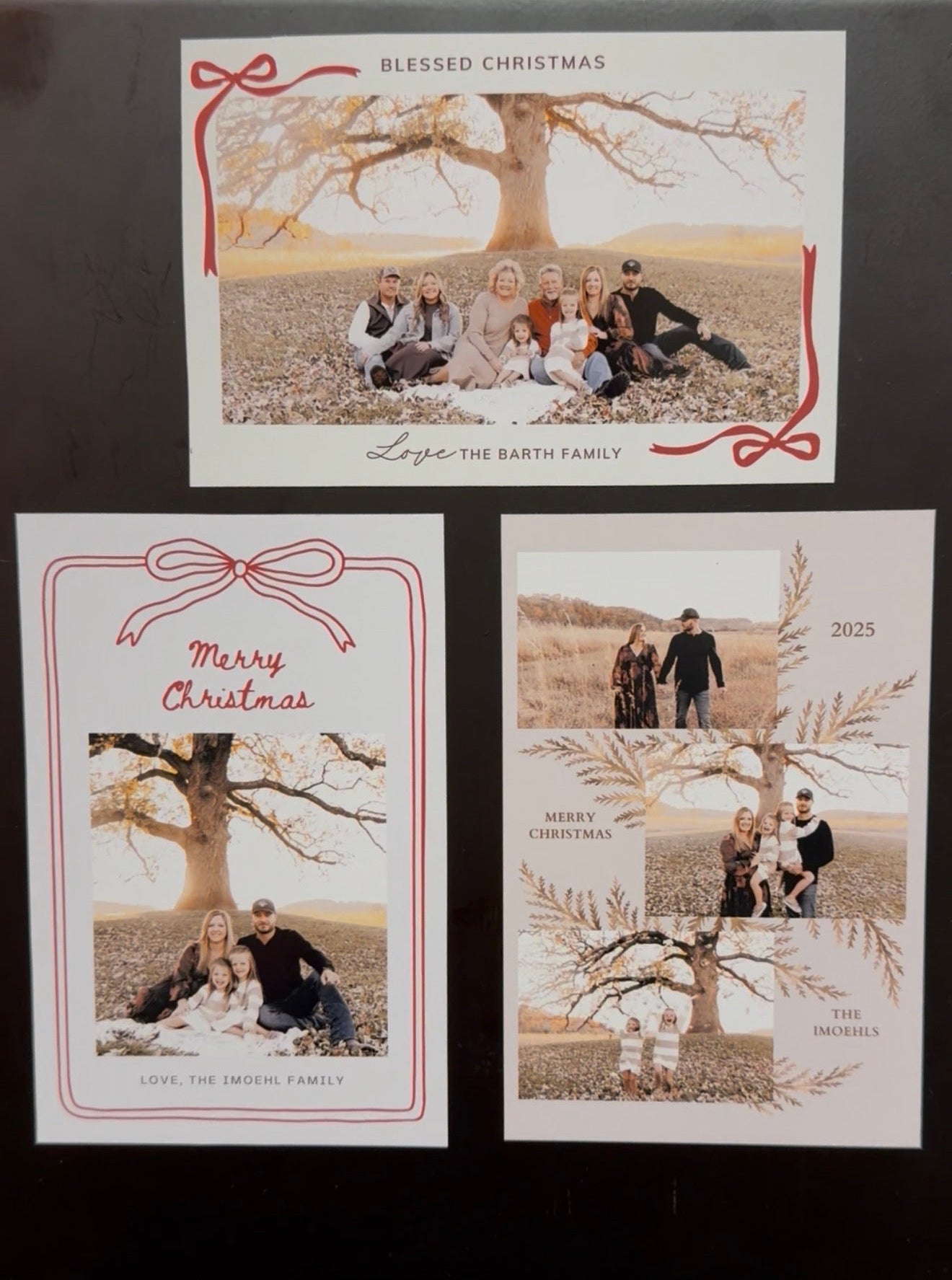 Christmas Card Magnets